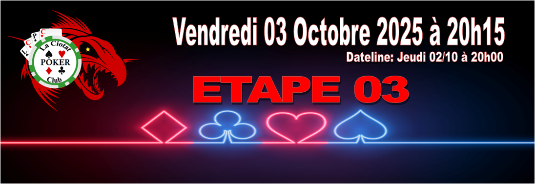 LCPC LIVE 2025/26  ETAPE 03